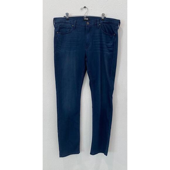 Paige Lennox Slim Men's Jeans Dark Blue Size 38 NWOT Inseam 33" - Picture 1 of 5